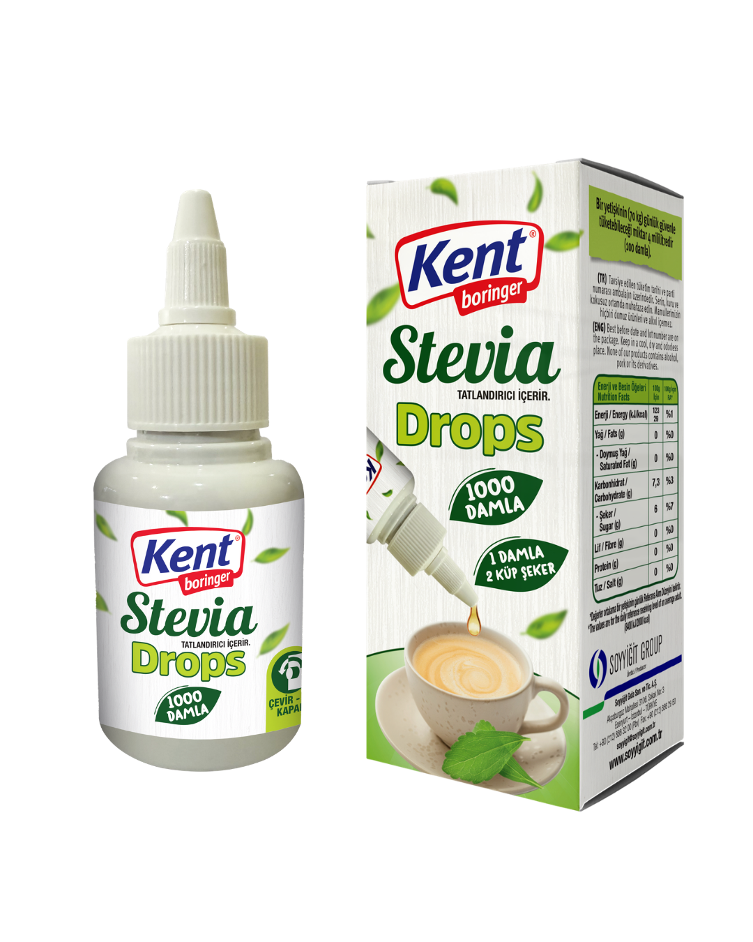 KB SteviaTatlandırıcı Sıvı 48 ml.