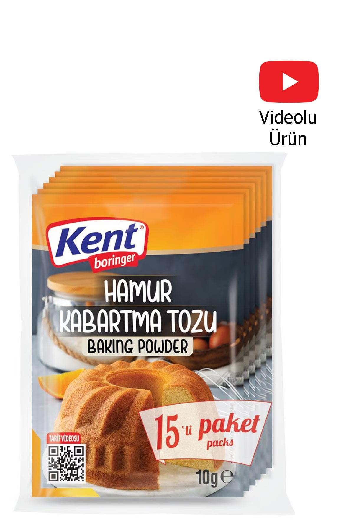 Kent Boringer 10g*15 adet Hamur Kabartma Tozu