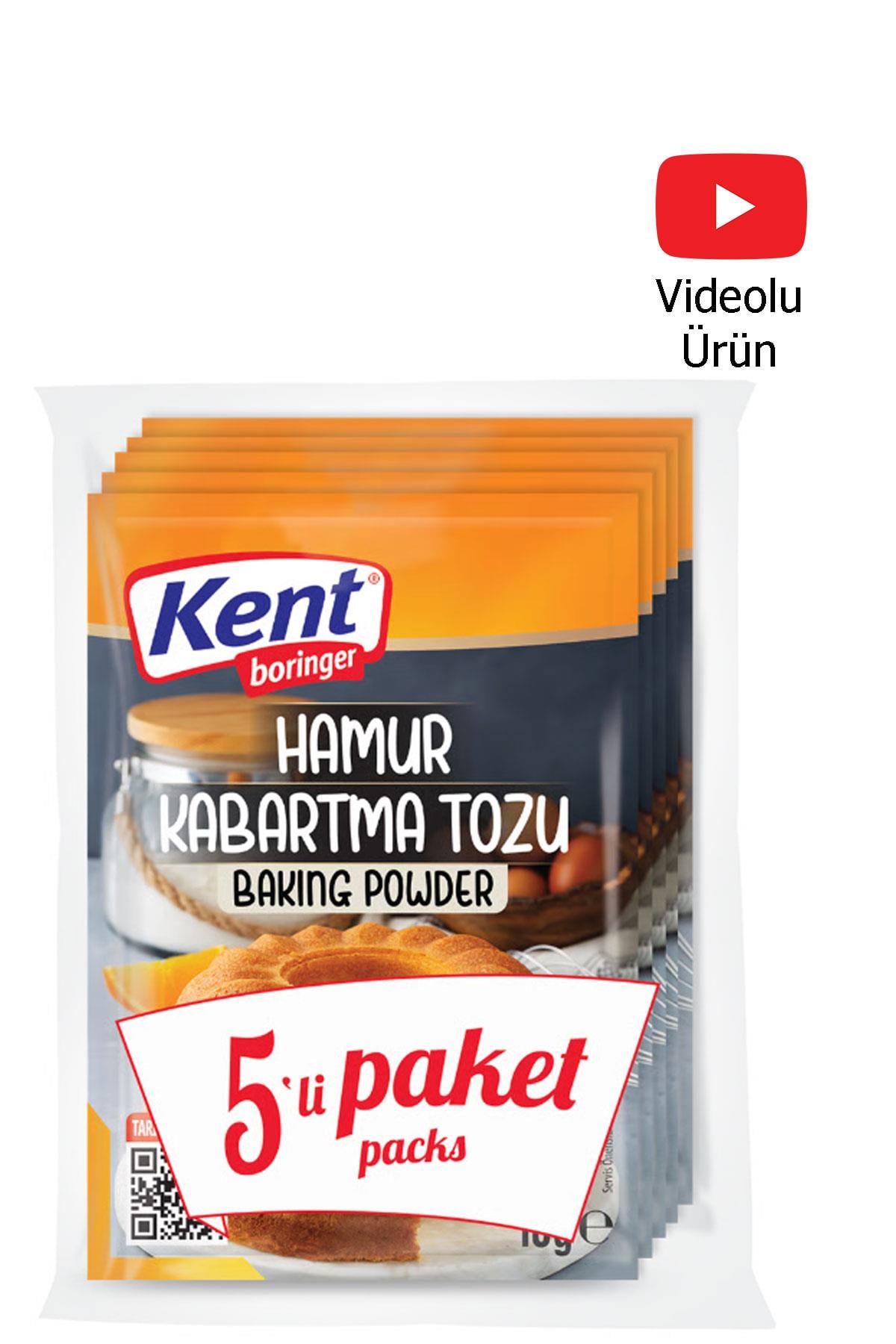 Kent Boringer 10g*5 adet Hamur Kabartma Tozu