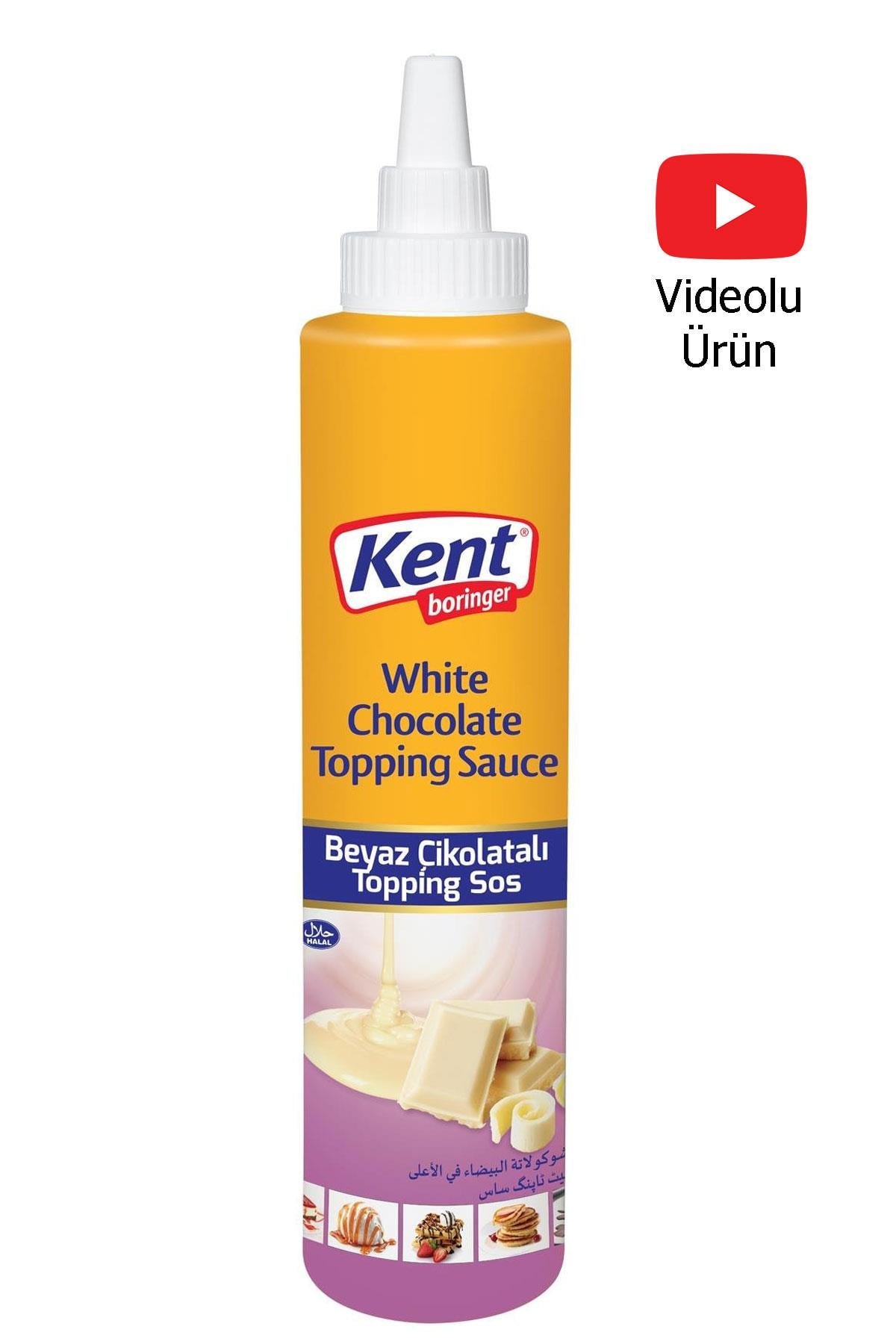 Kent Boringer 750g Beyaz Çikolatalı Topping Sos