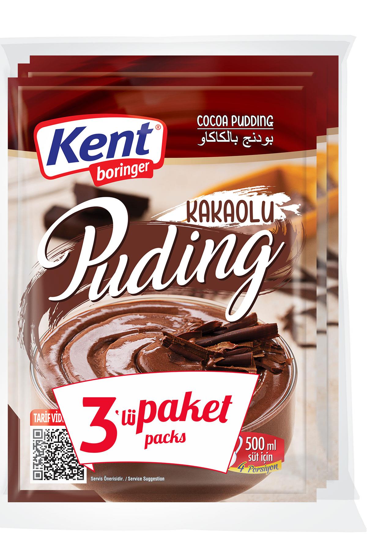 Kent Boringer Kakaolu Puding 154g*3 adet