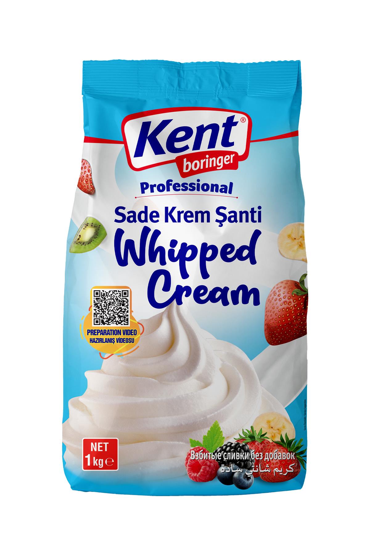 Kent Boringer Krem Şanti Sade 1 Kg