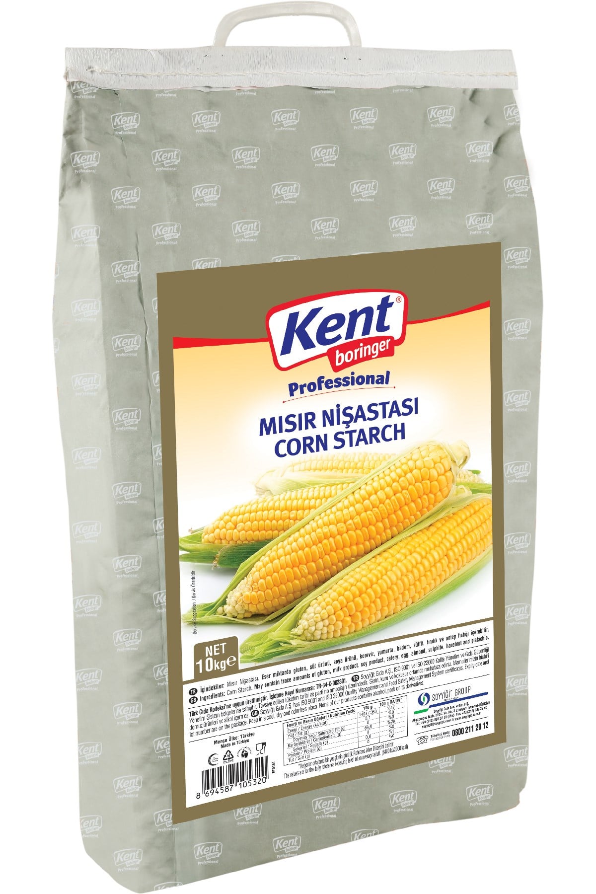 Kent Boringer Mısır Nişastası 10 Kg