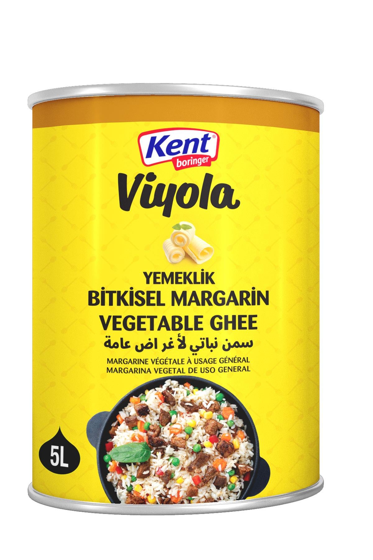 Kent Boringer Viyona Bitkisel Margarin Teneke 5 LT