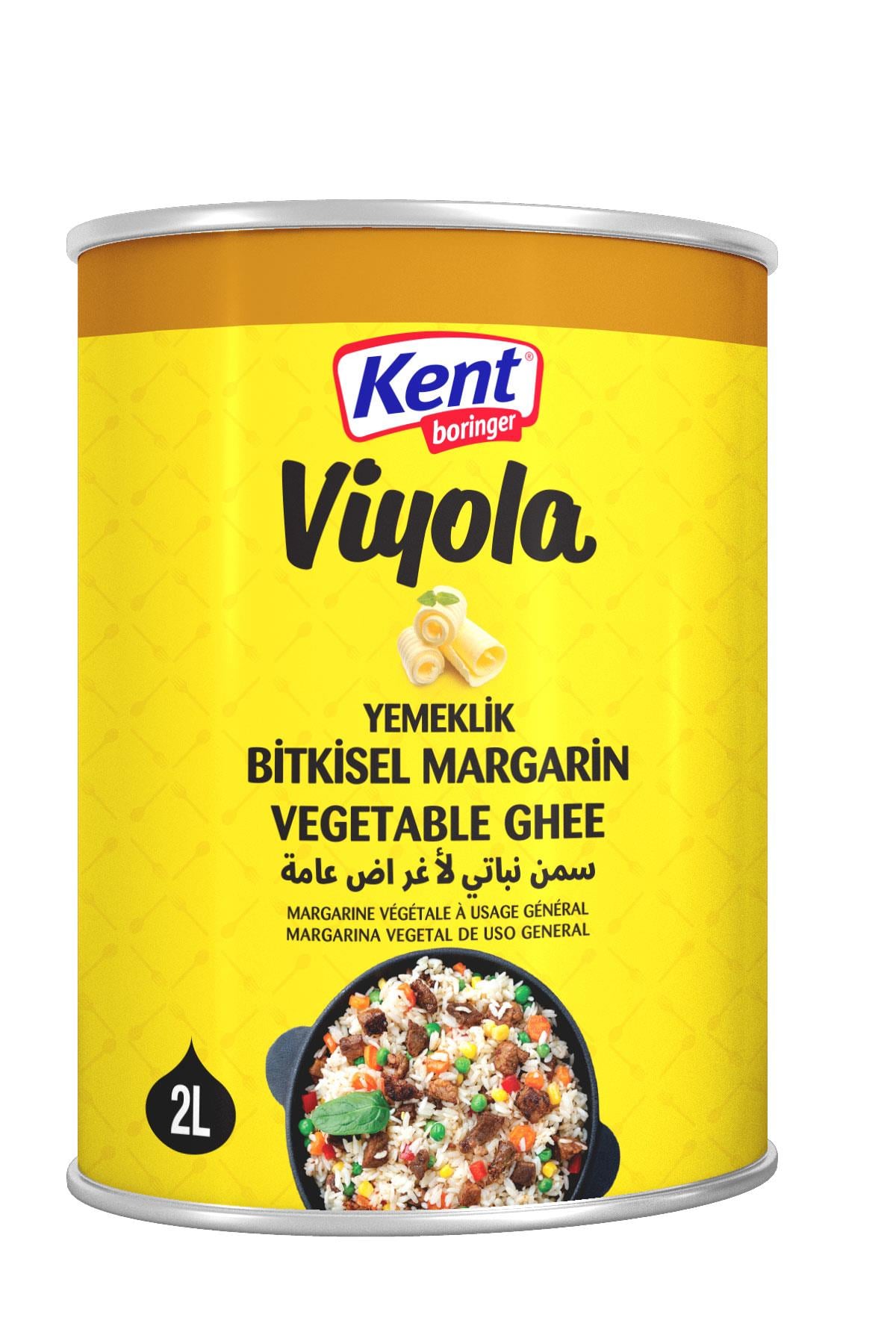 Kent Boringer Viyona Bitkisel Margarin Teneke 2 LT