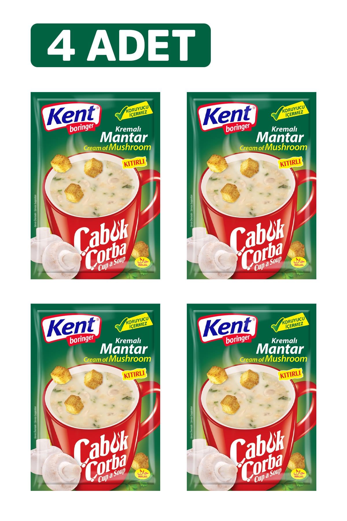 Kremalı Mantar 19 gr 4'lü Çabuk Çorba 