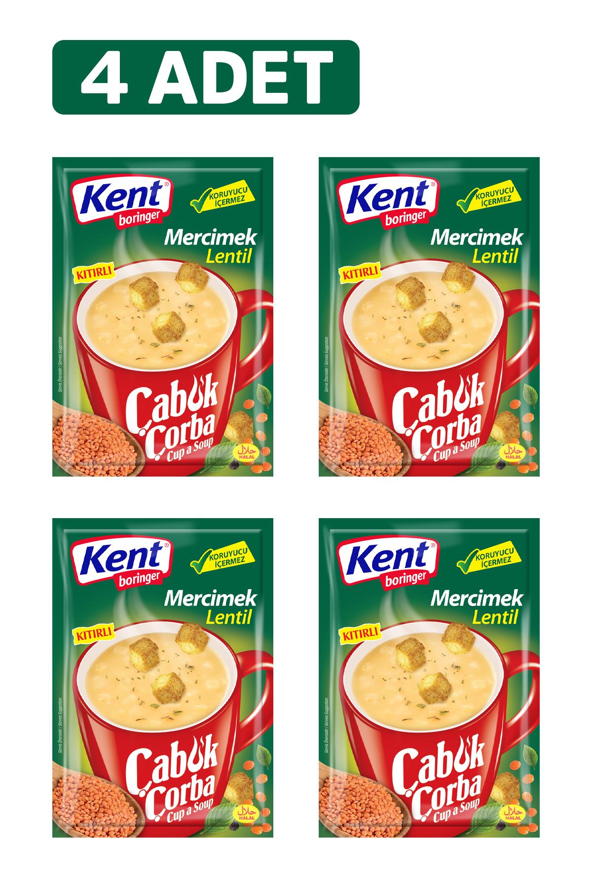 Mercimek 22 Gr Kıtırlı 4'lü Çabuk Çorba 
