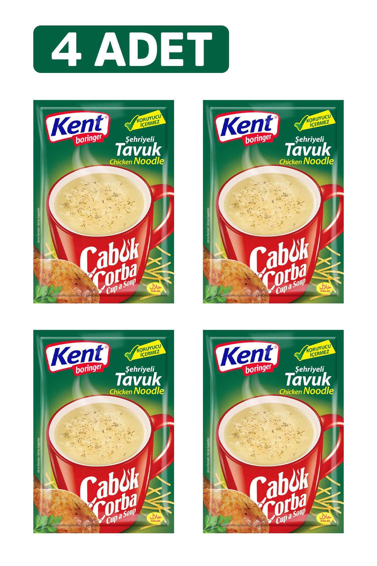 Şehriyeli Tavuk 17 Gr 4'lü Çabuk Çorba 