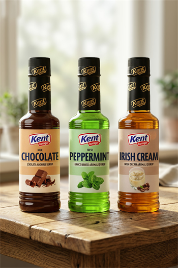 Kahve Şurupları Avantajlı 3'lü Set (Çikolata-Nane-Irish Cream) 355ml X3