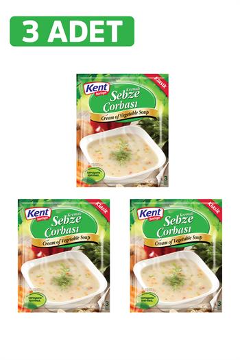 Kent Boringer Kremalı Sebze Çorbası 65 Gr 3'lü