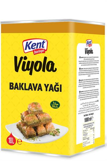 Kent Boringer Viyona Baklava Yağı Teneke 18 LT