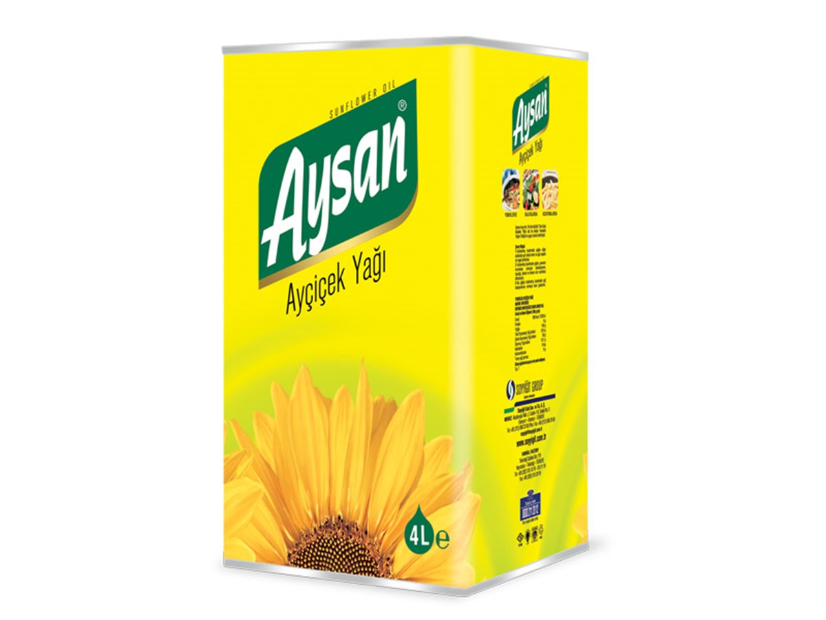 Aysan Ayçiçek Yağı 4 Lt