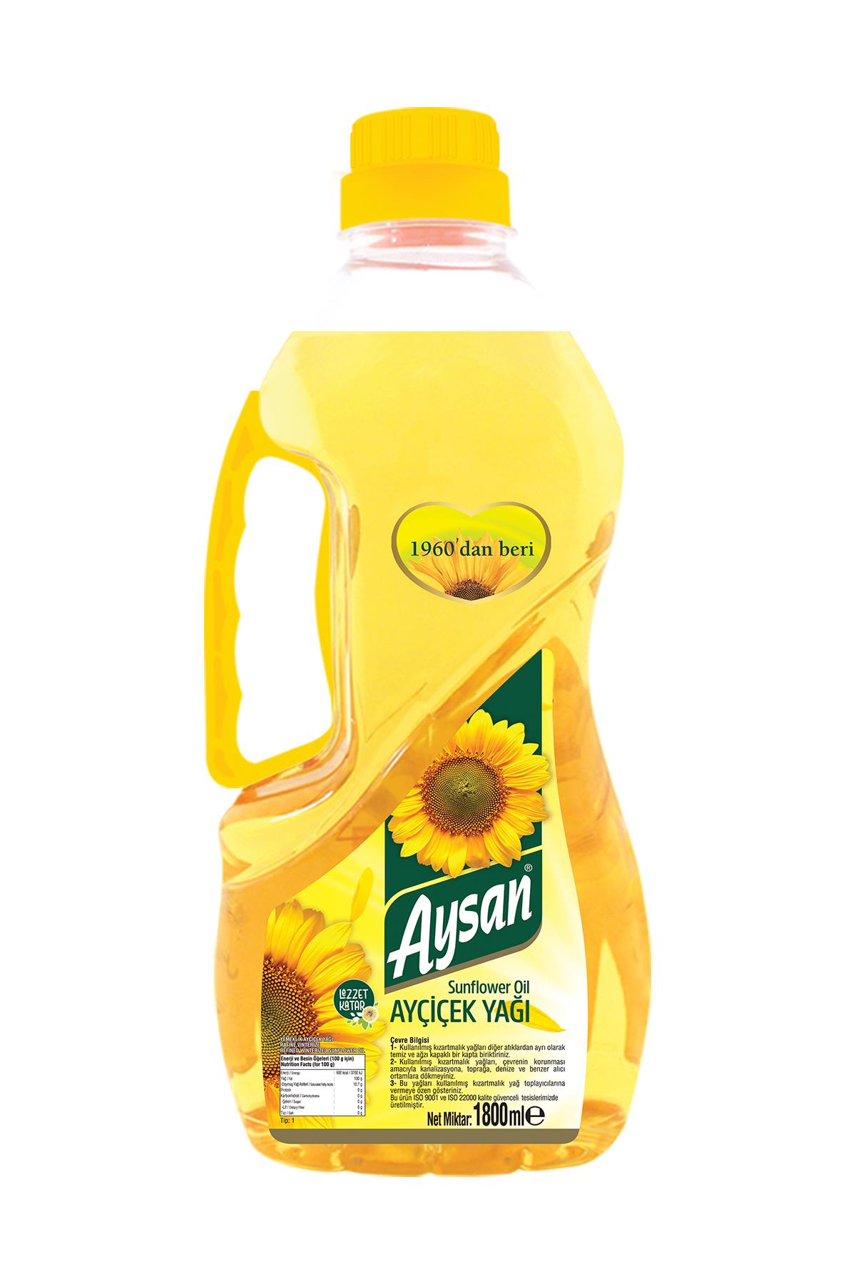 Aysan Ayçiçek Yağı Pet 1,8 Lt