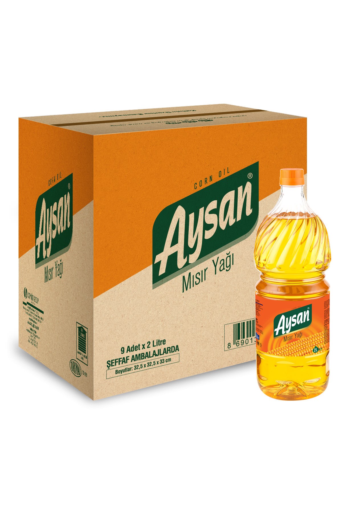 Aysan Mısır Yağı 2 Lt Pet x 9