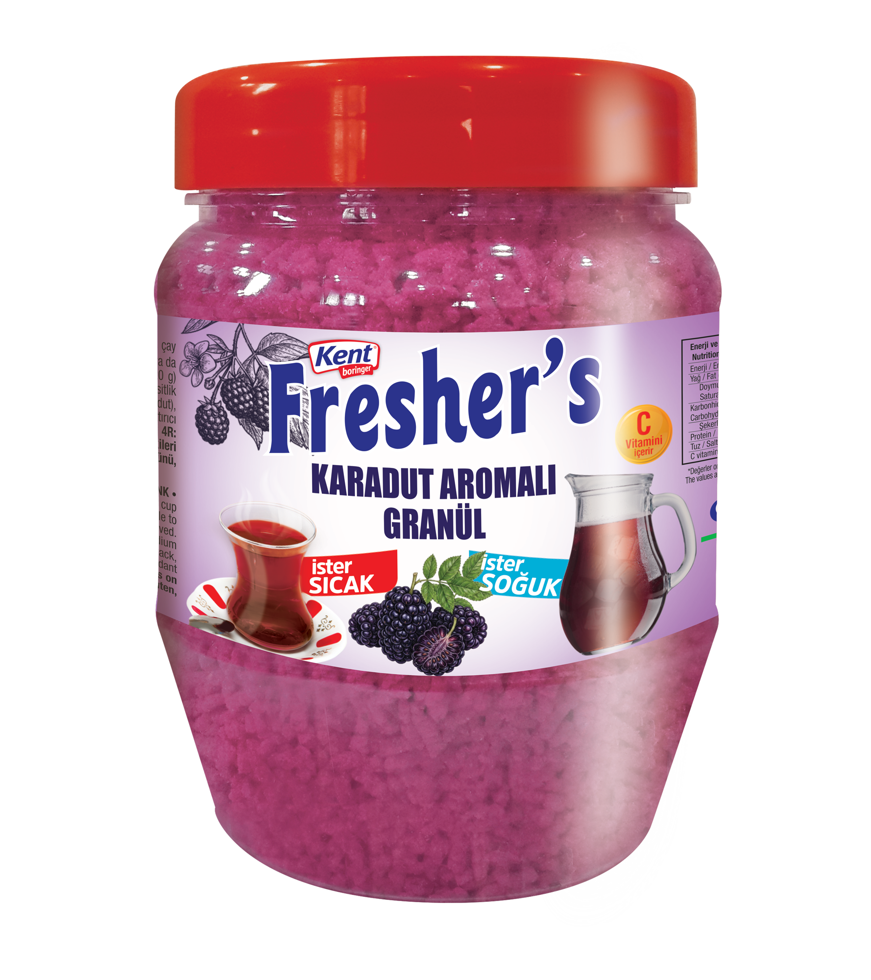 Kent Boringer 300g Karadut Aromalı Granül İçecek