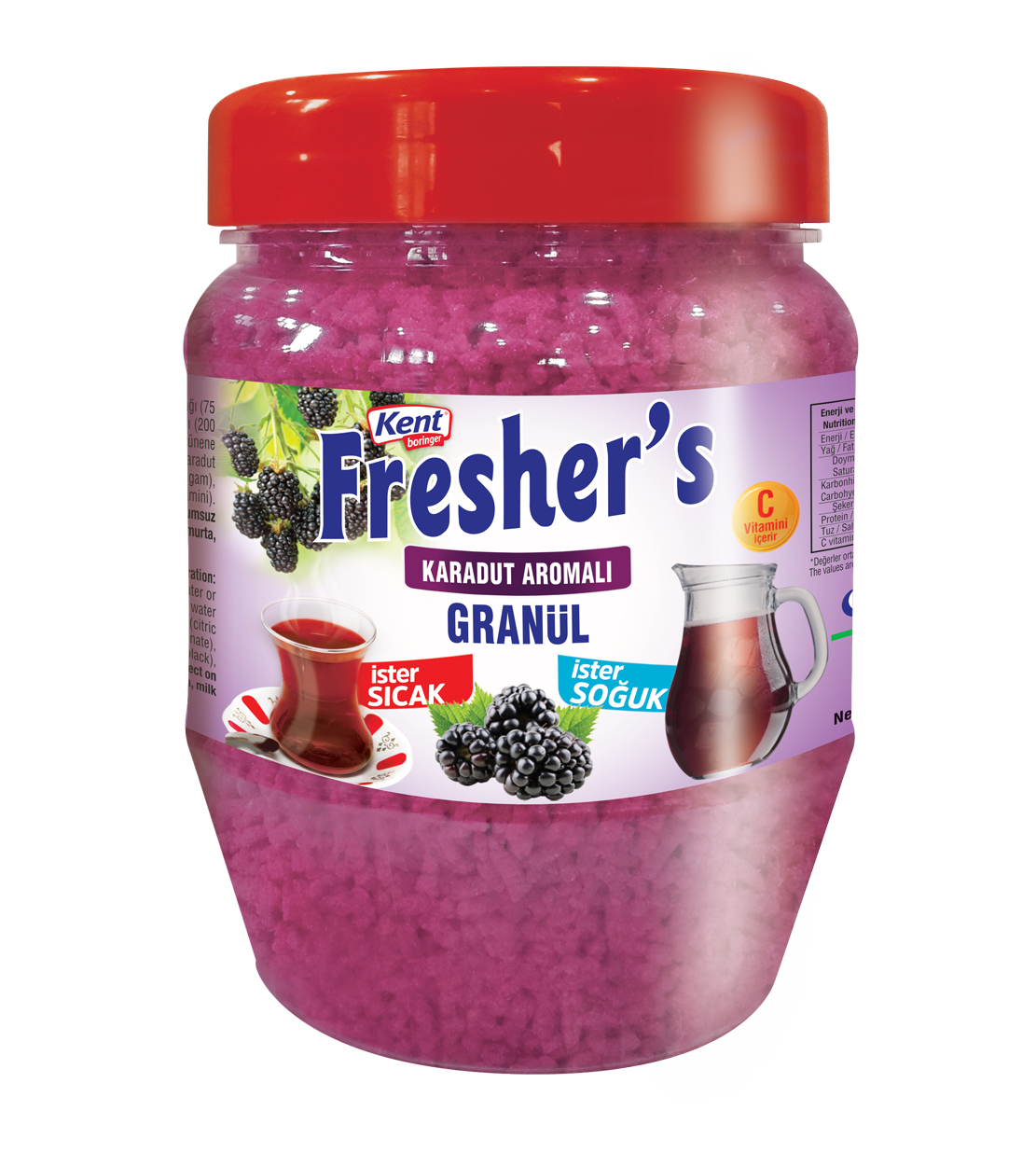 Kent Boringer 300g Karadut Aromalı Granül İçecek