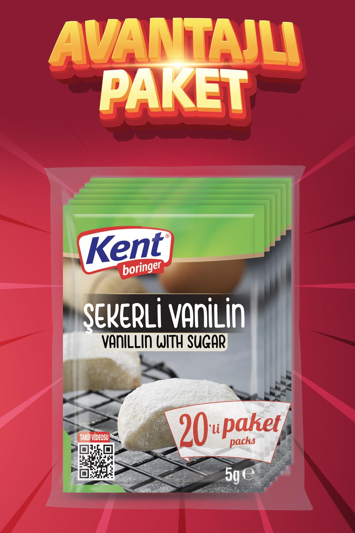 Kent Boringer Avantajlı Şekerli Vanilin 5gr - 20'li