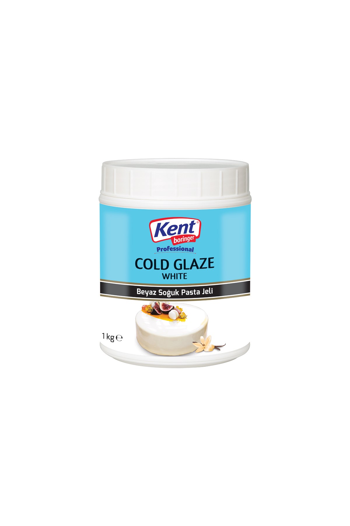 Kent Boringer Beyaz Vanilya Aromalı Soğuk Pasta Jeli 1 Kg