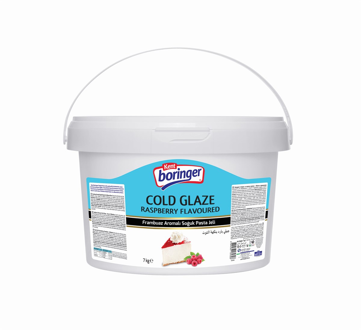 Kent Boringer Frambuaz Aromalı Soğuk Pasta Jeli 7 Kg