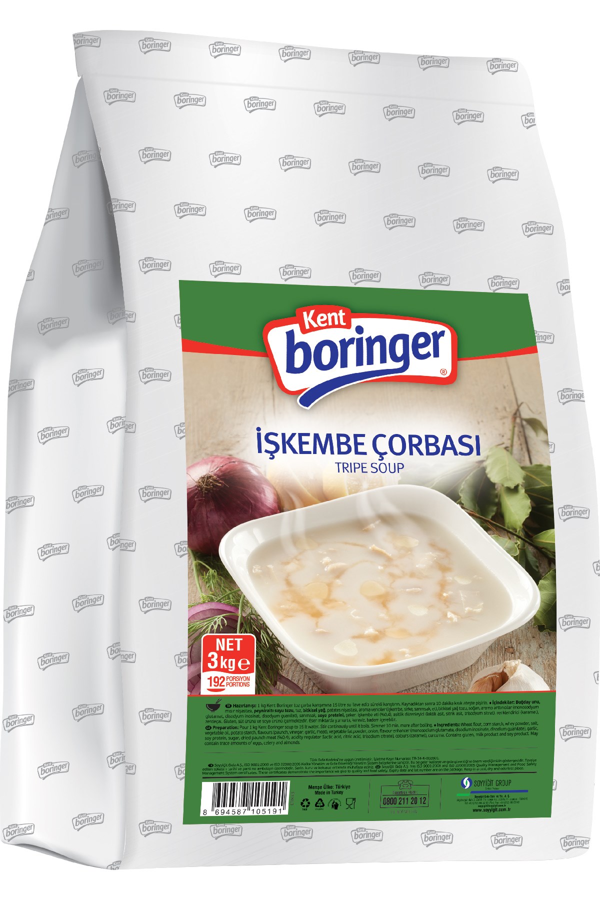 Kent Boringer İşkembe Çorbası 3 Kg