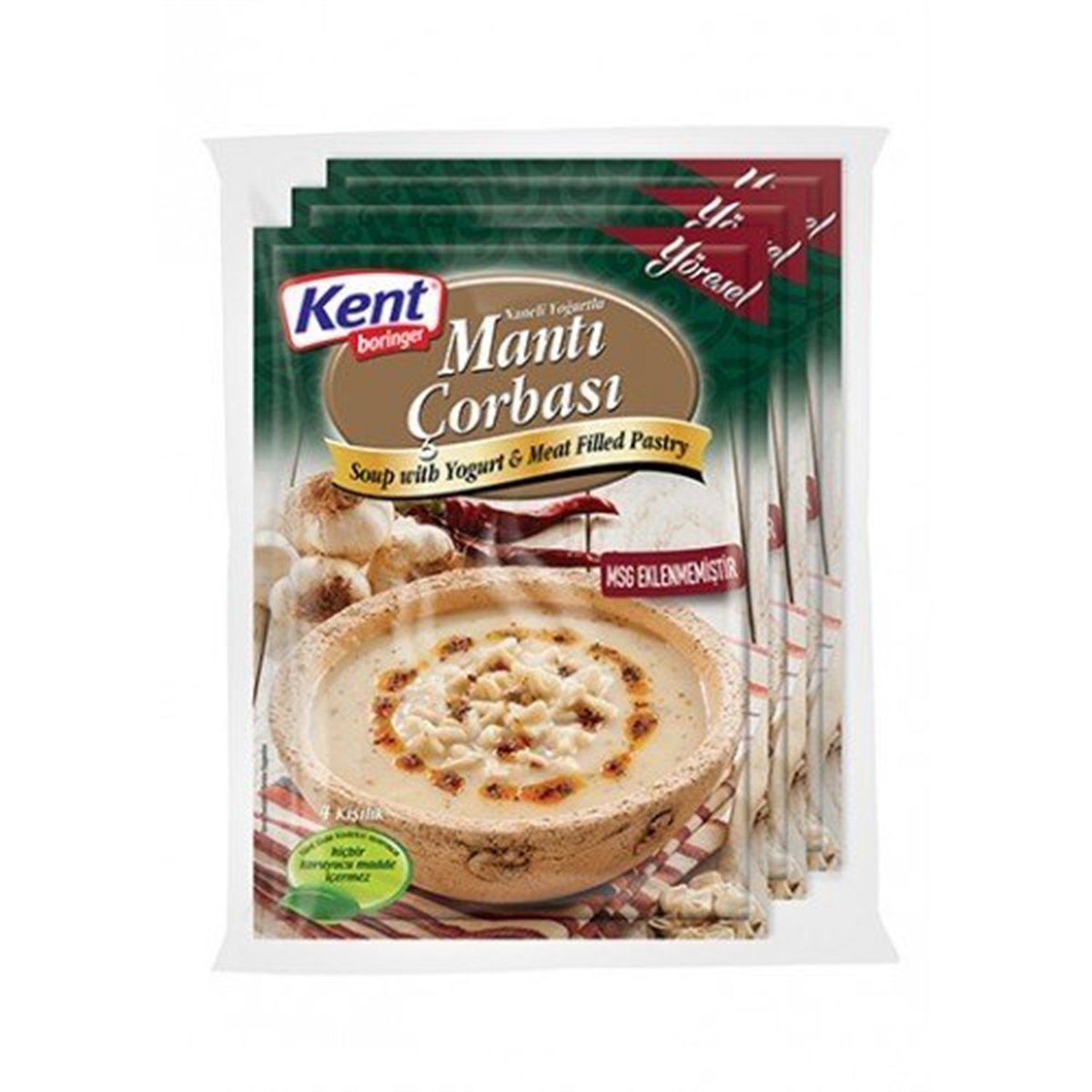 Kent Boringer Mantı Çorbası 94 Gr 3 lü