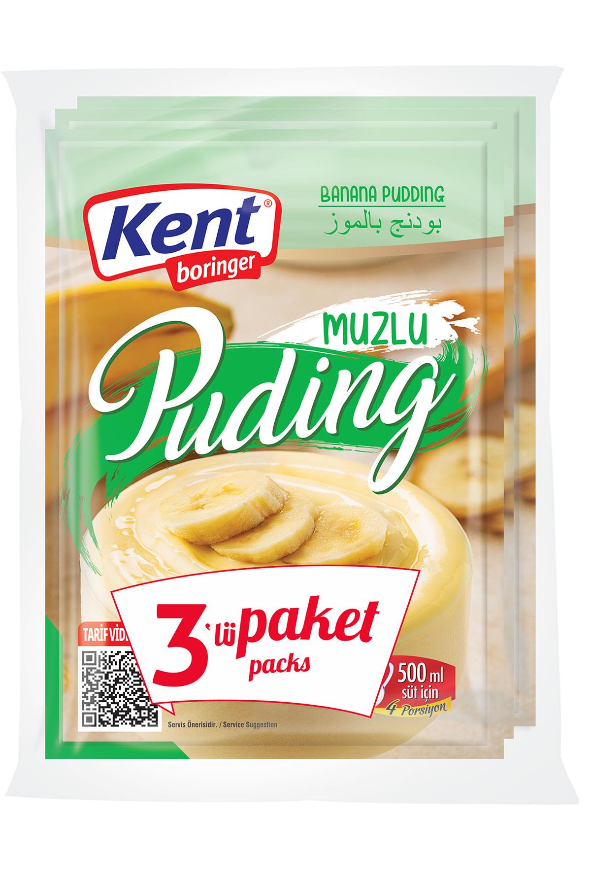 Kent Boringer Muzlu Puding 125g*3 adet