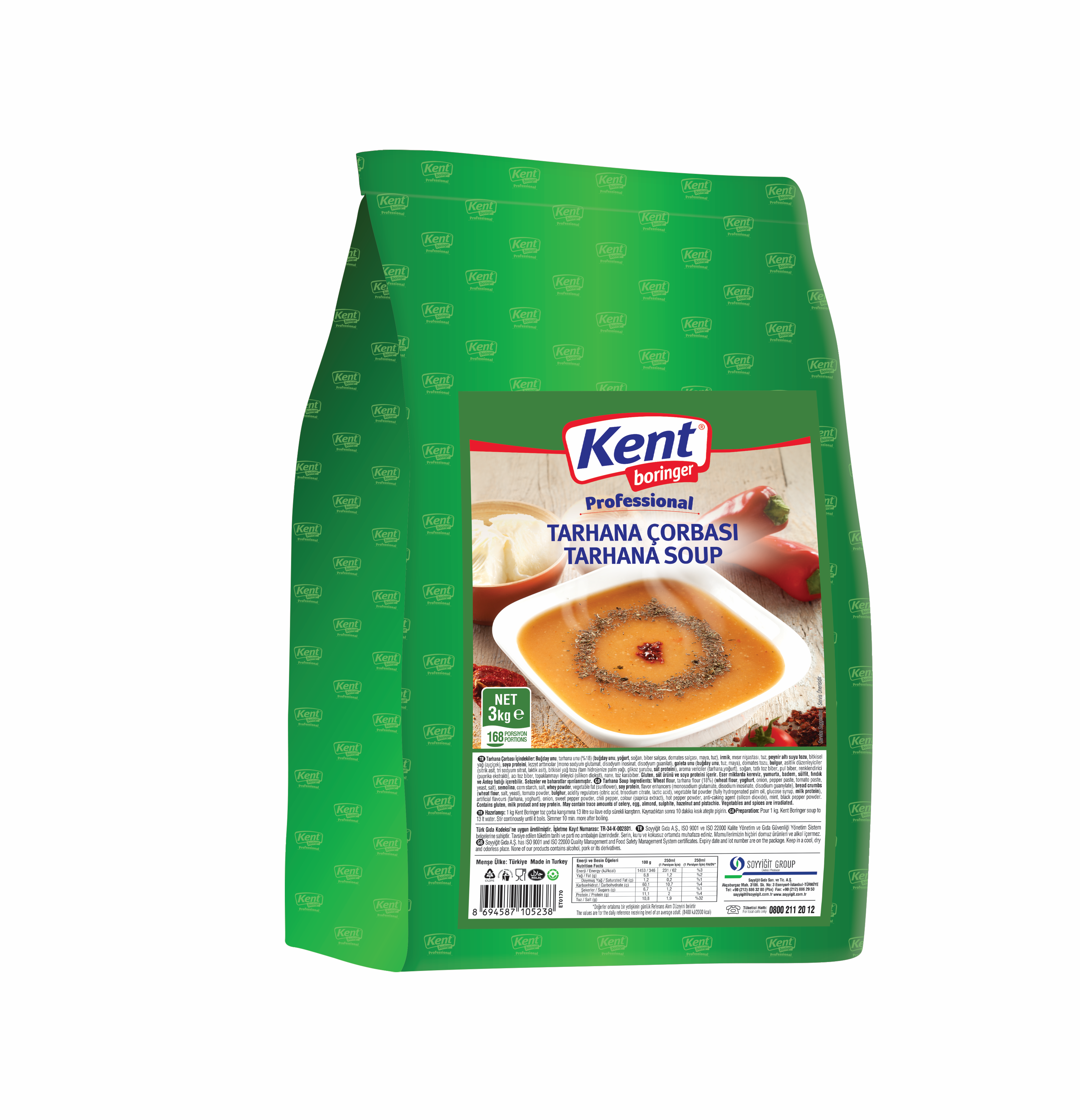 Kent Boringer  Professional Tarhana Çorbası 3 Kg