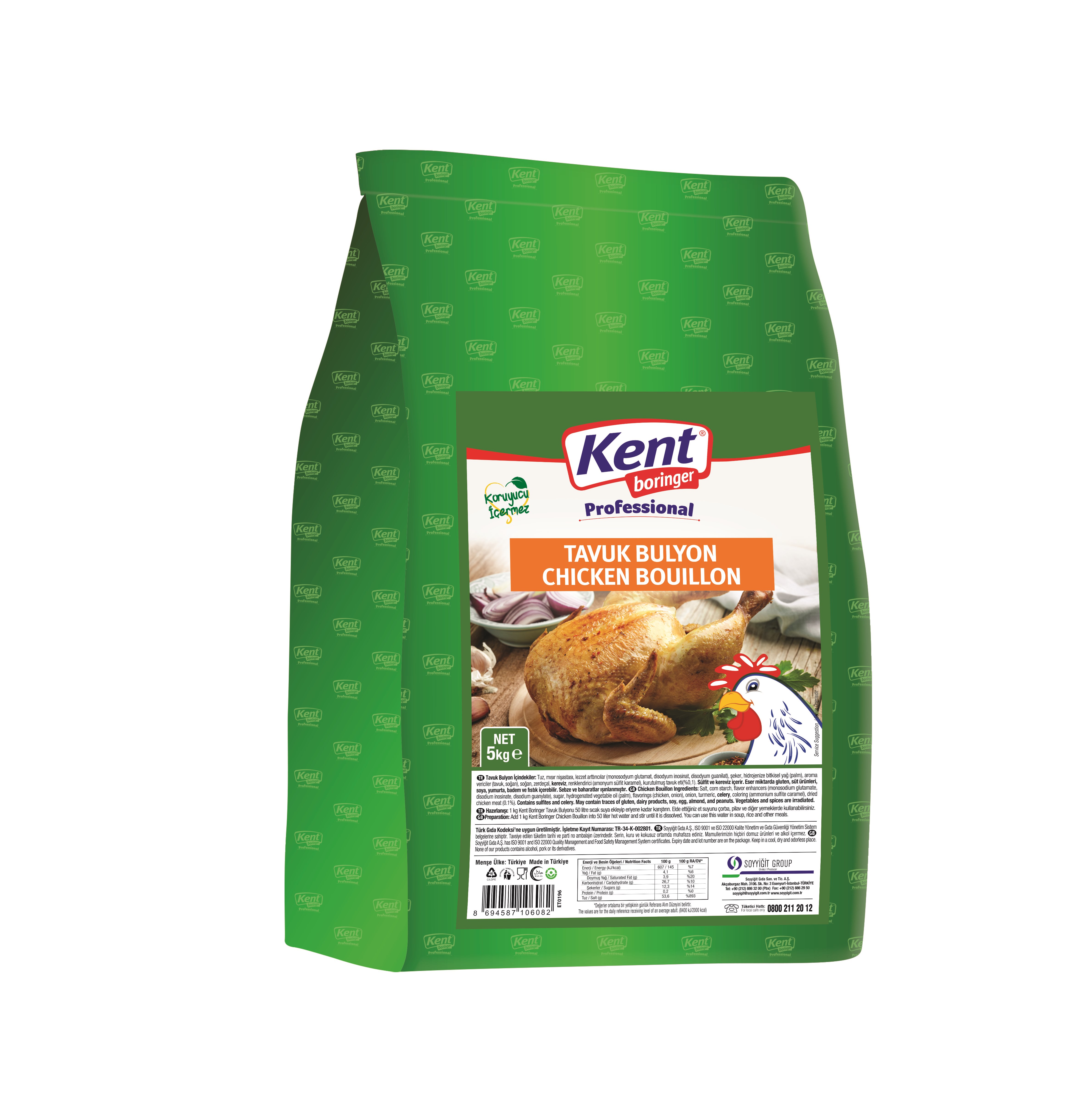 Kent Boringer  Professional Tavuk Bulyon 5 Kg