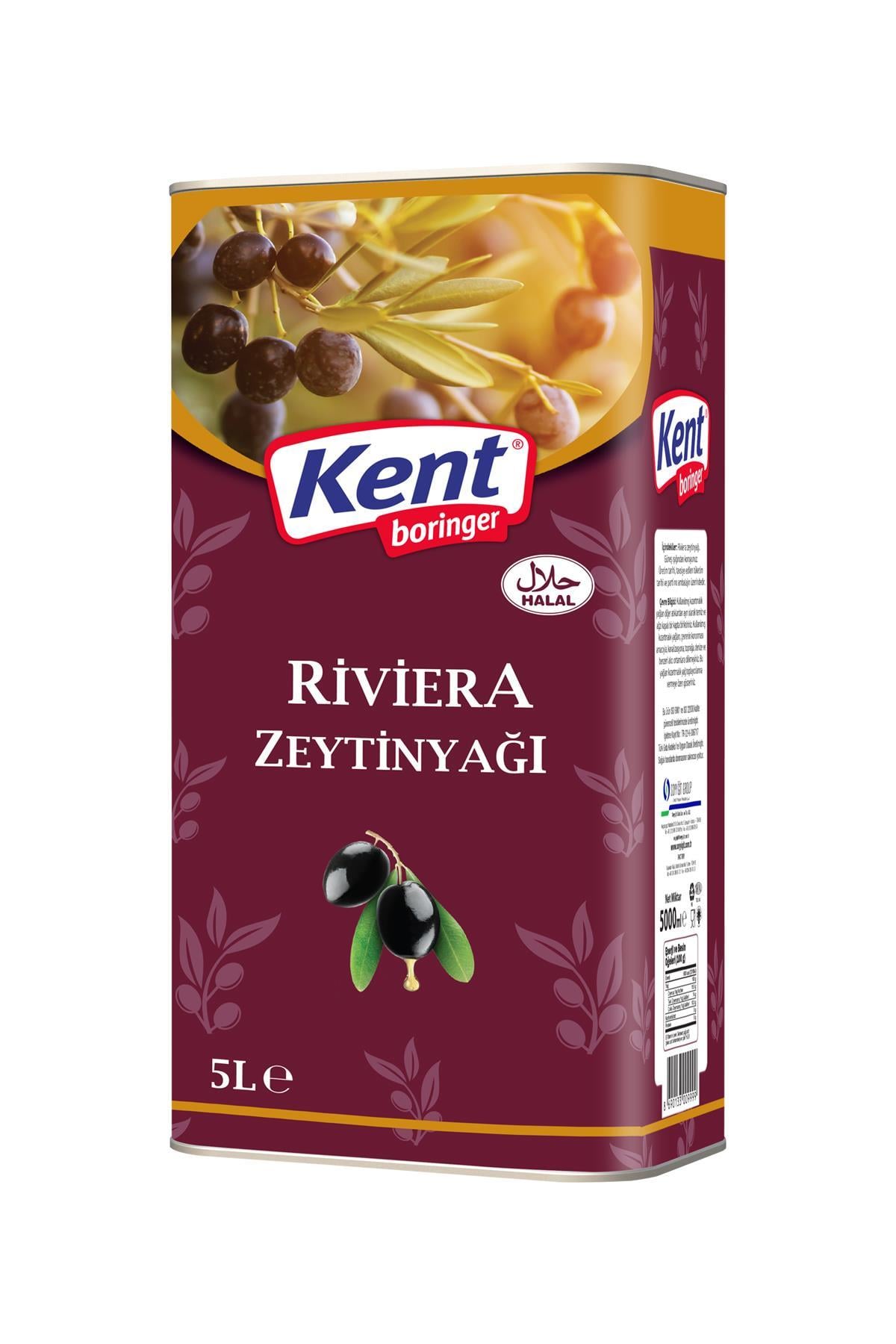 Kent Boringer  Riviera Zeytinyağı 5 Lt