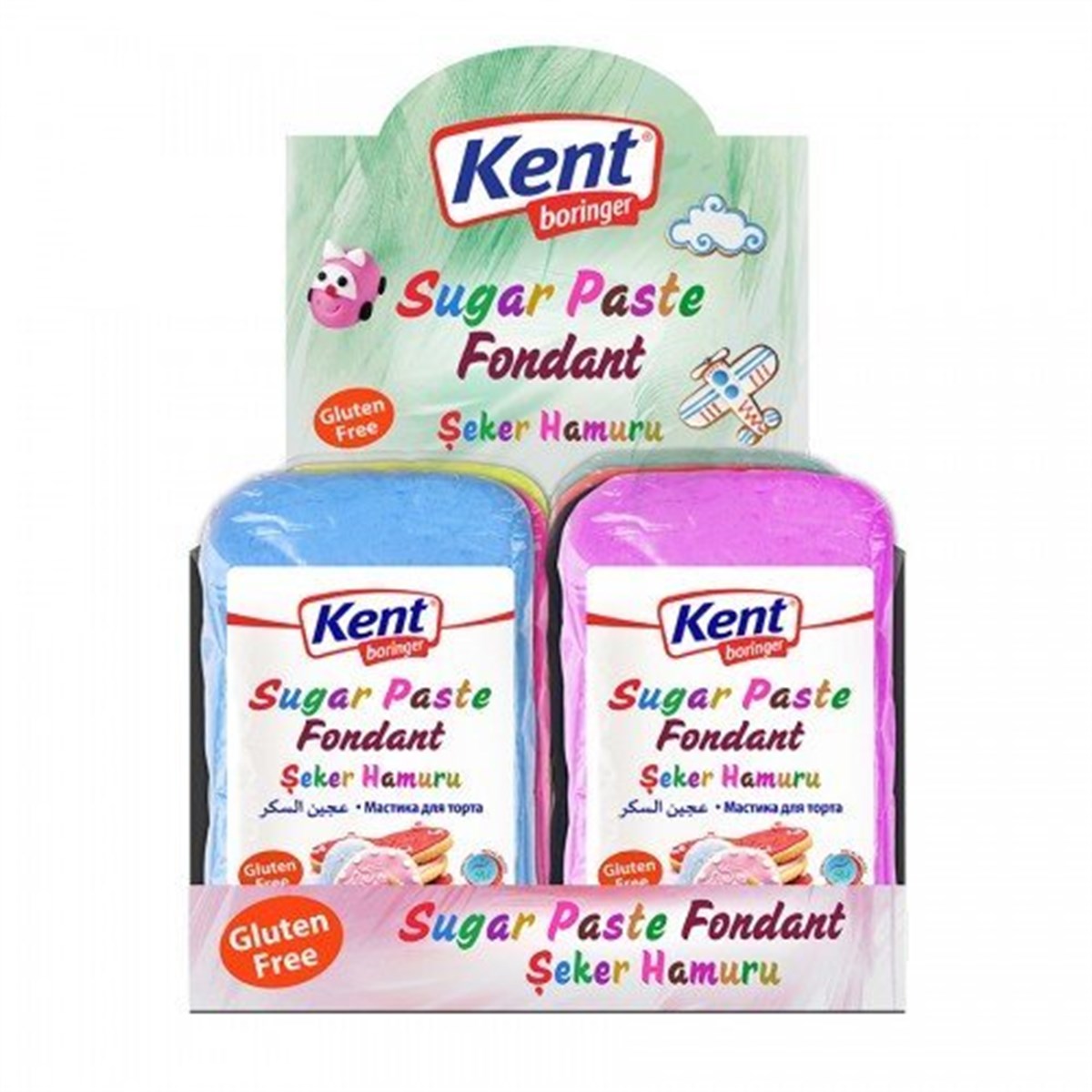 Kent Boringer Şeker Hamuru 250 Gr 24 lü Avantaj Paket