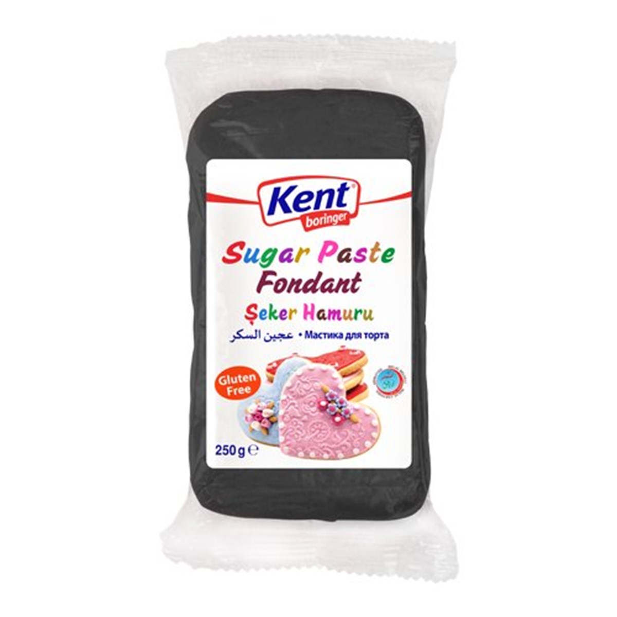 Kent Boringer Şeker Hamuru Siyah 250 Gr