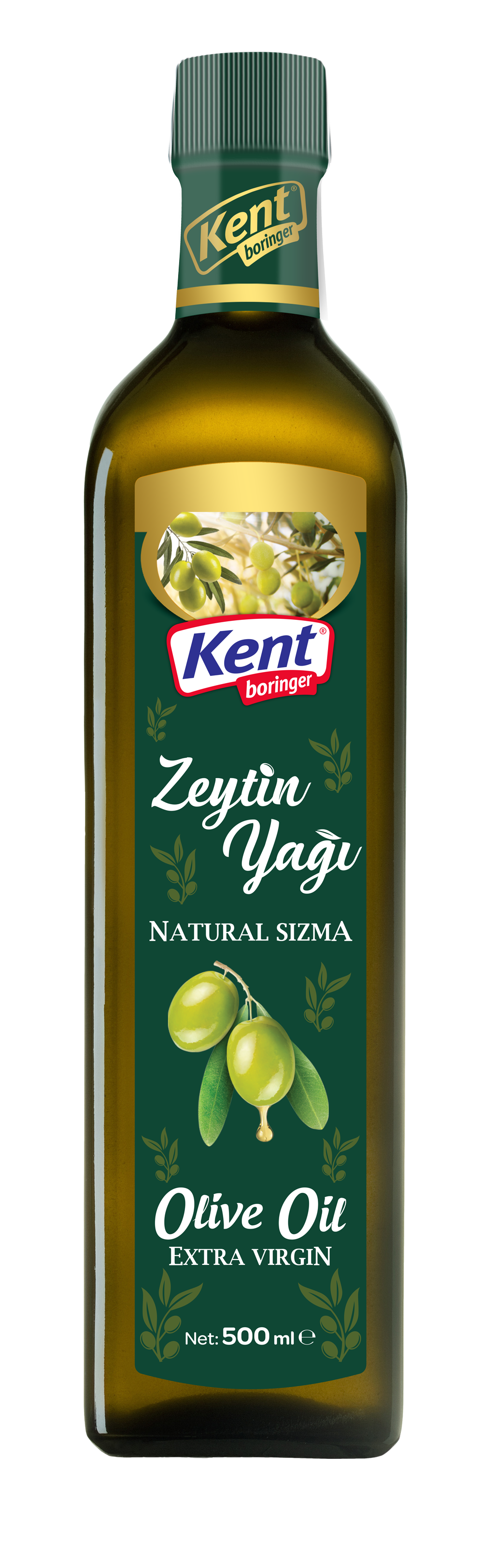 Kent Boringer Sızma Zeytinyağı Cam 0,5 Lt.
