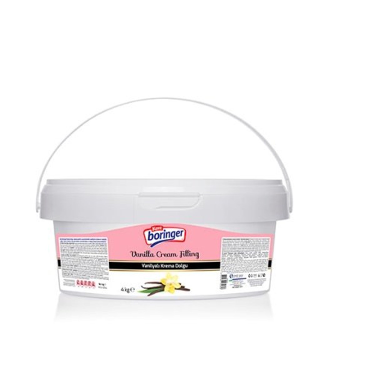 Kent Boringer Vanilya Aromalı Krema Dolgu 4 Kg