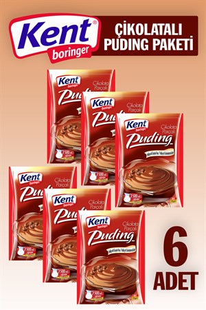 Kent Boringer Çikolatalı Puding 6'lı Paket
