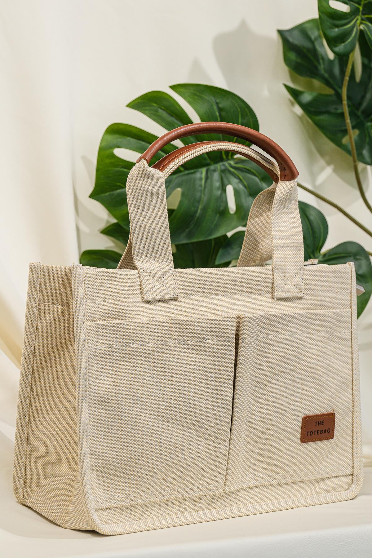 Arma Detay Çanta  Bej