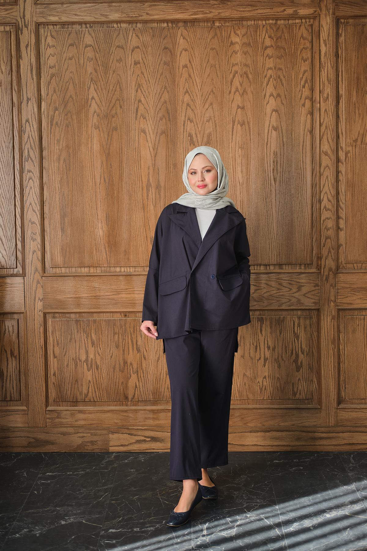 Ceketli Takım Lacivert