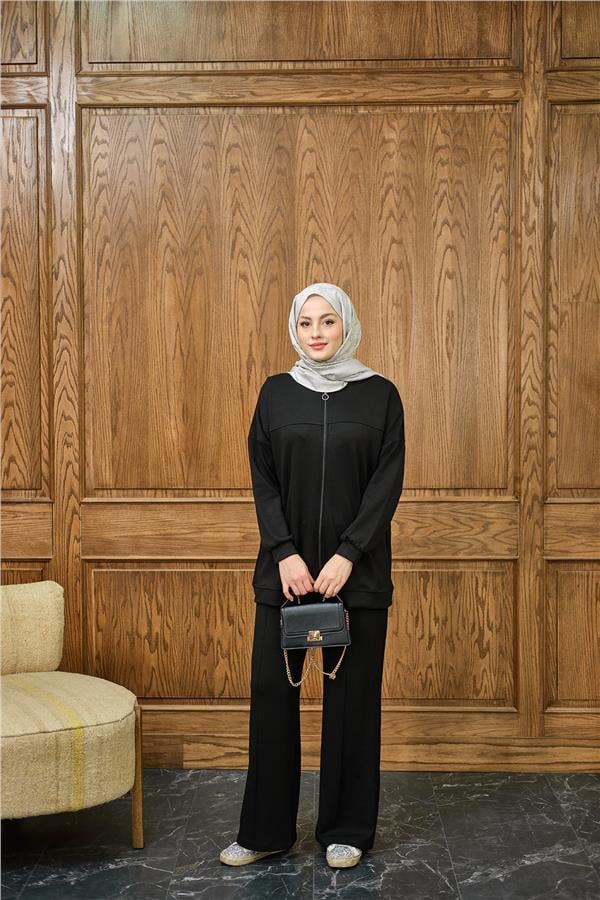 Cima Detay İkili Takım Siyah