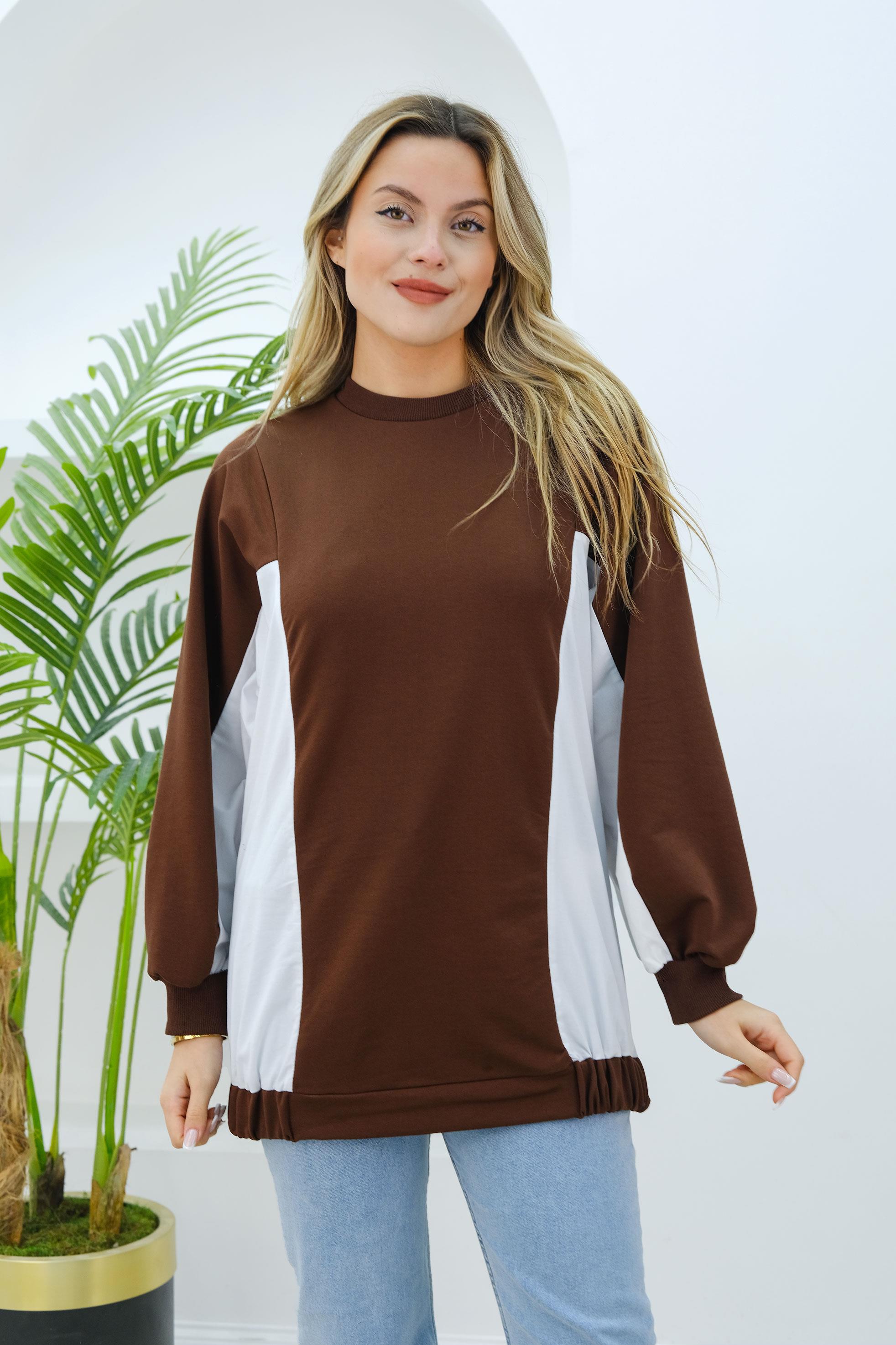 Garnili Tunik Kahverengi