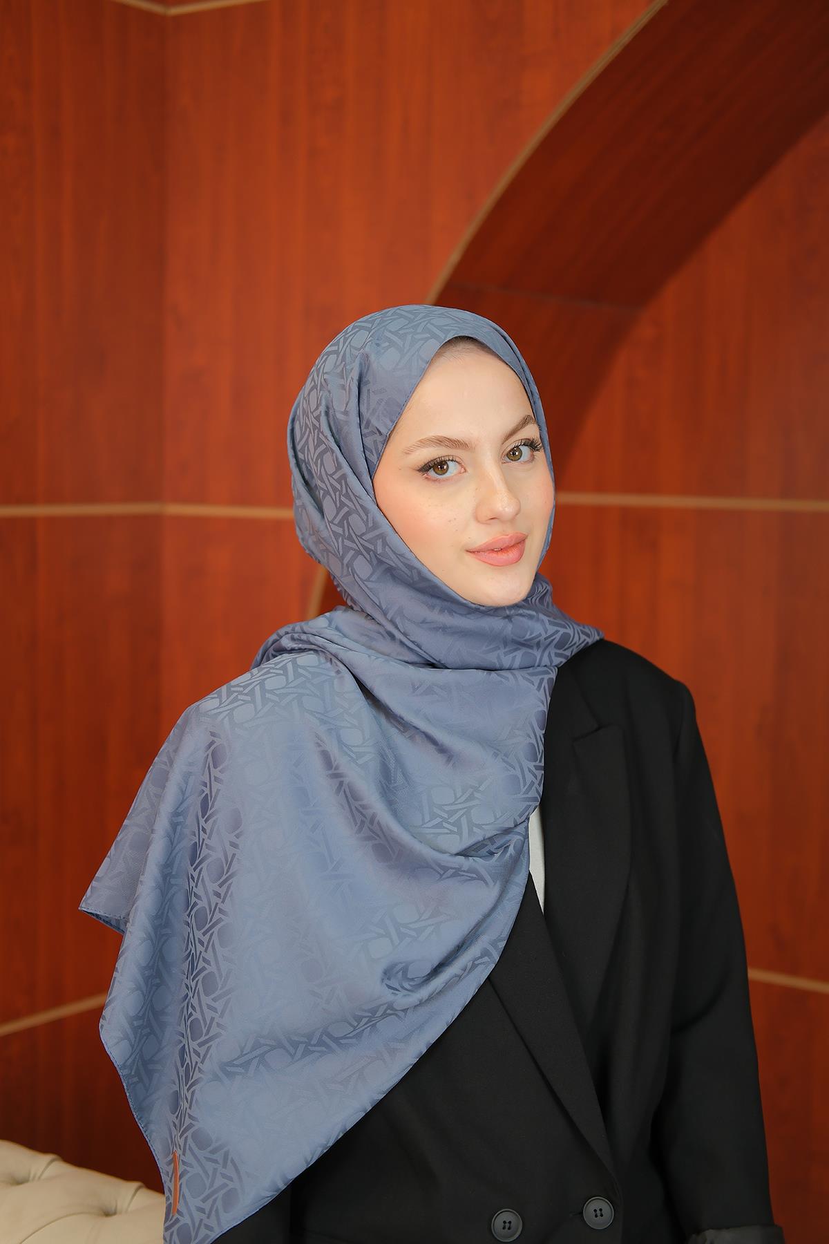 Jakar Şal İndigo Mavi