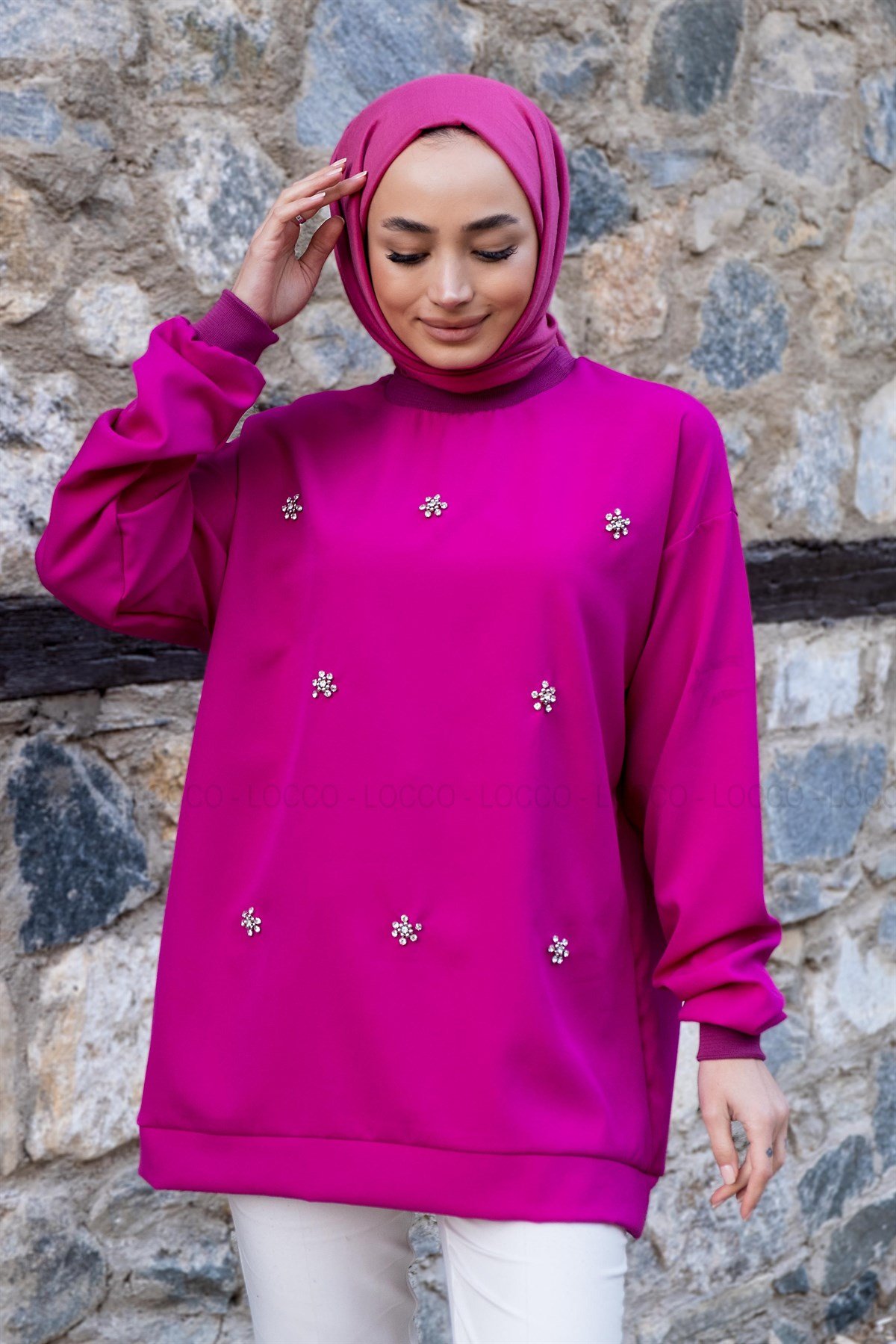 Uygun Fiyatlı ONU TAS DETAY SEWAT FUSYA | Loccomoda.com 