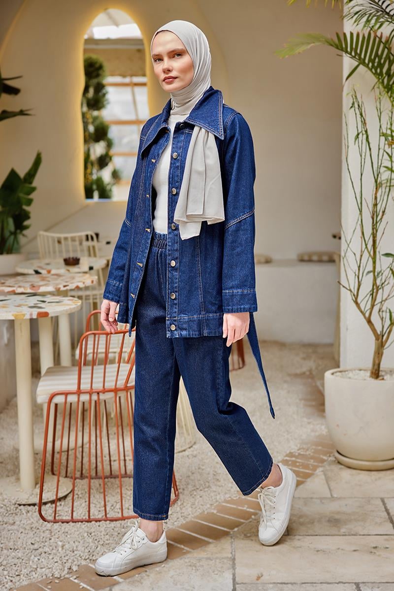 Richard Bel Bağlamalı Takım Koyu Mavi