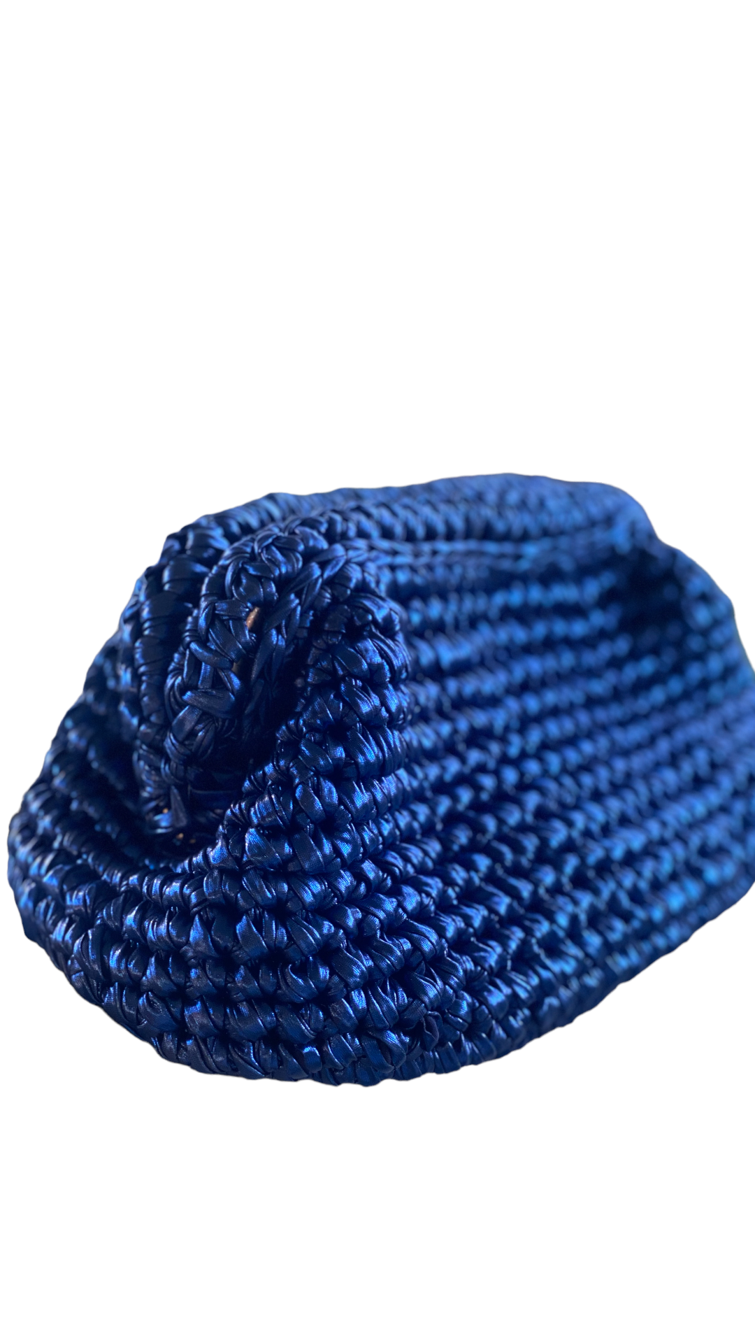 METALLIC BLUE CLUTCH BAG