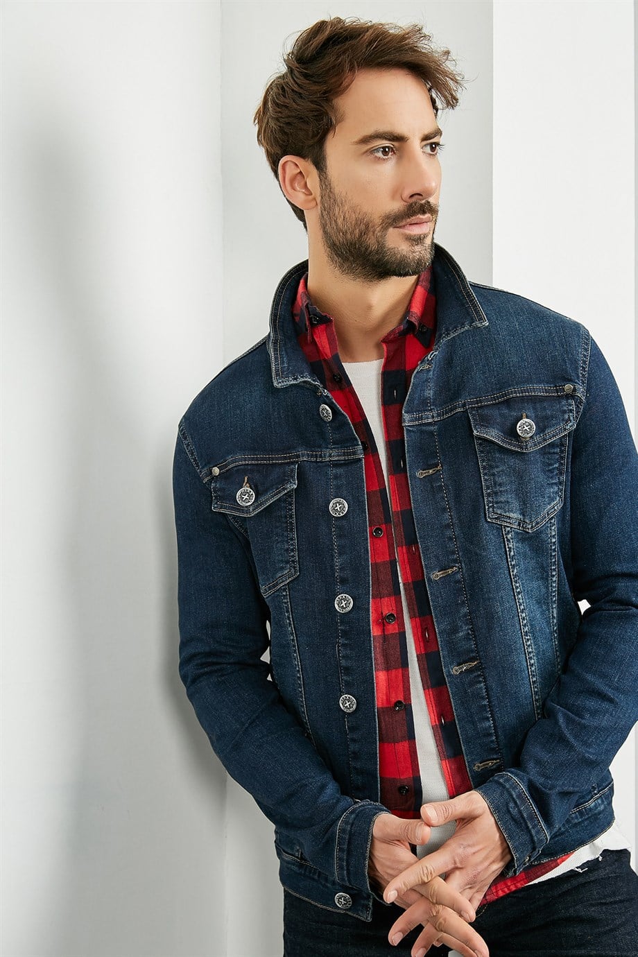 Gömlek Yaka Kot Ceket