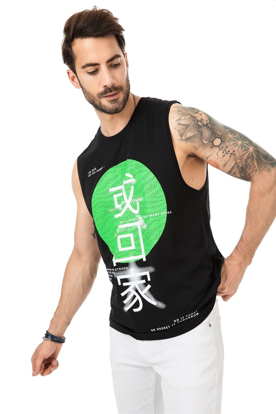 Neon Baskılı Atlet