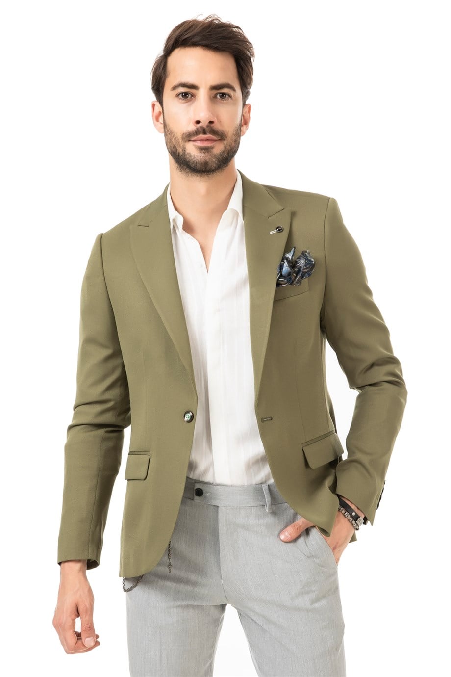 Tek Düğme Blazer Ceket
