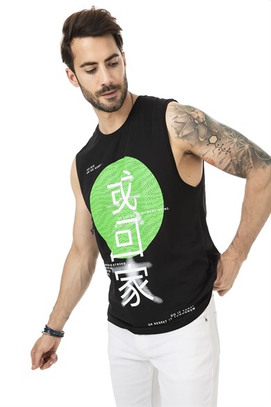 Neon Baskılı Atlet