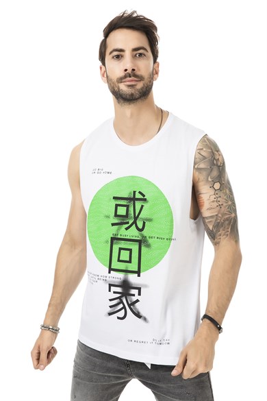 Neon Baskılı Atlet