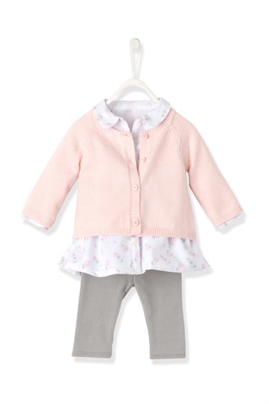 Kız Bebek Üçlü Pembe