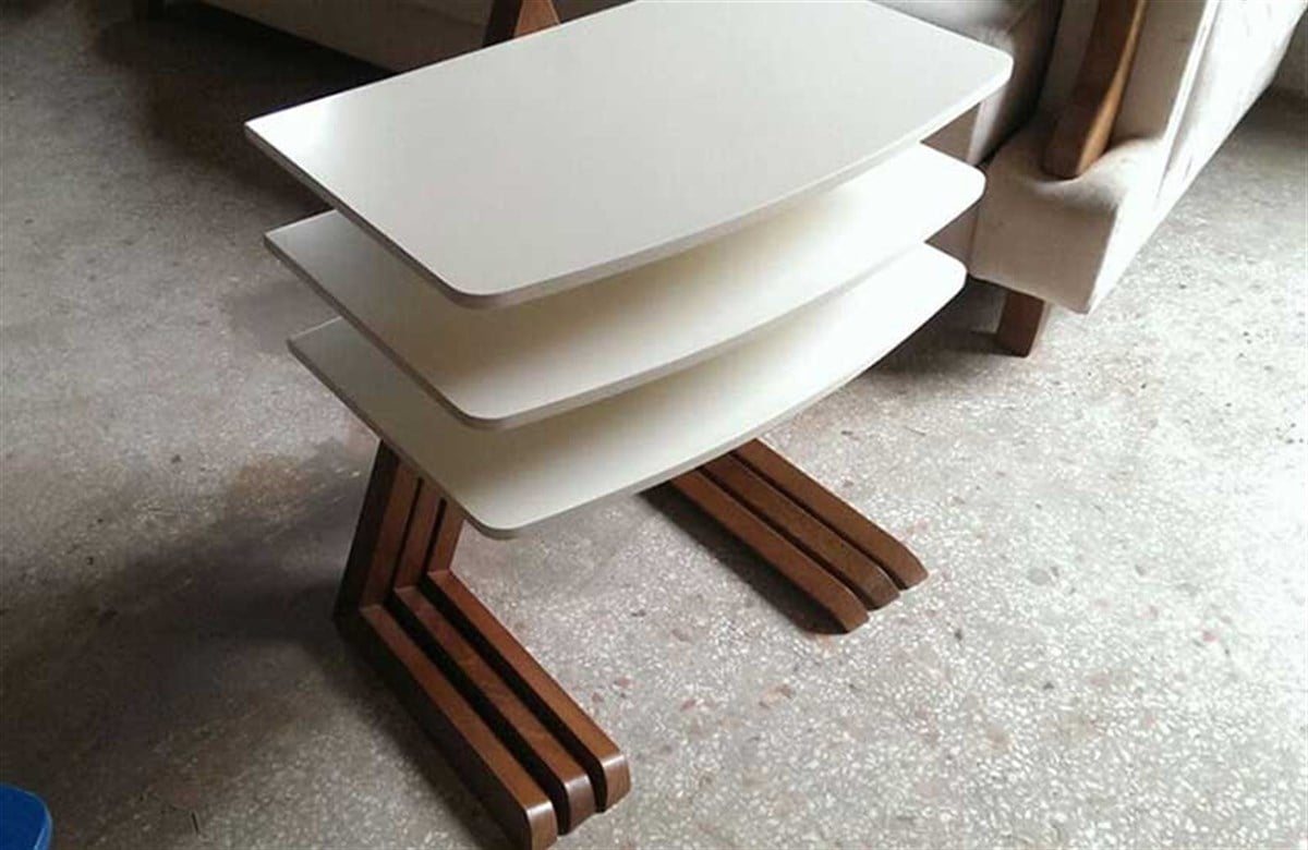 Üçgen Üçlü Zigon Sehpa