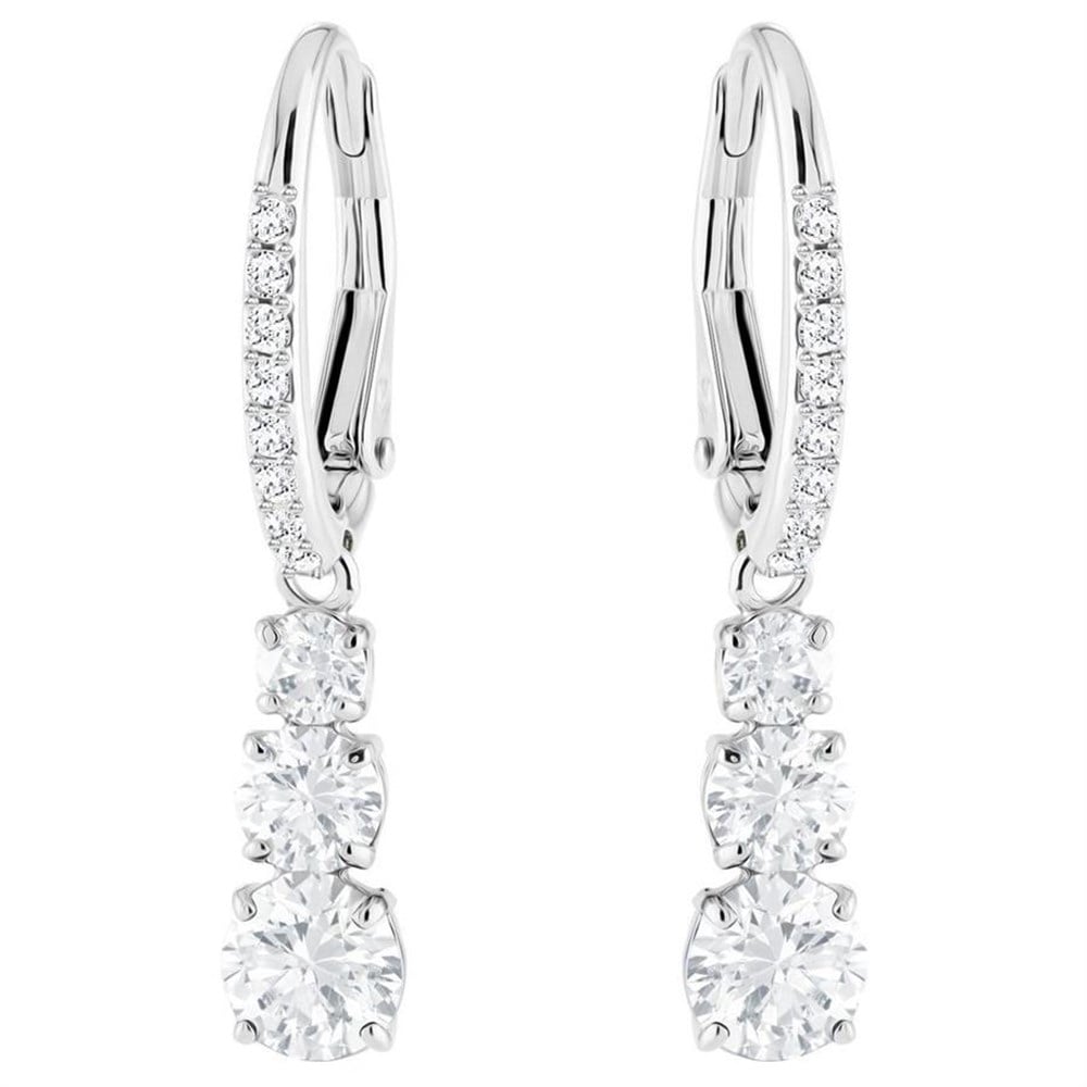 Swarovksi 5416155 Küpe Attract Trilogy Round